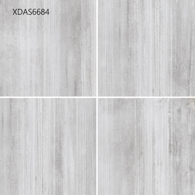 600*600*10MM Grijze Verglaasde Porseleintegel voor van de de Gangvloer van de Keukenvloer het Patroon van de het Cement Rechte Lijn